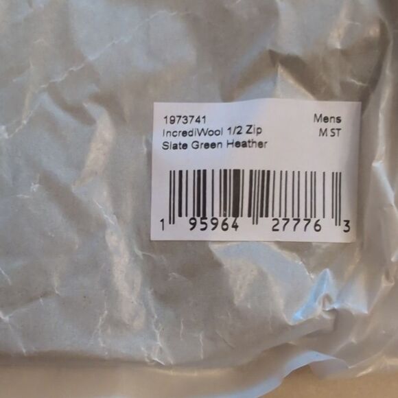 NWT Prana IncrediWool 1/2 Zip Sweater Slate Green Heather Size M Standard Fit - Picture 4 of 9